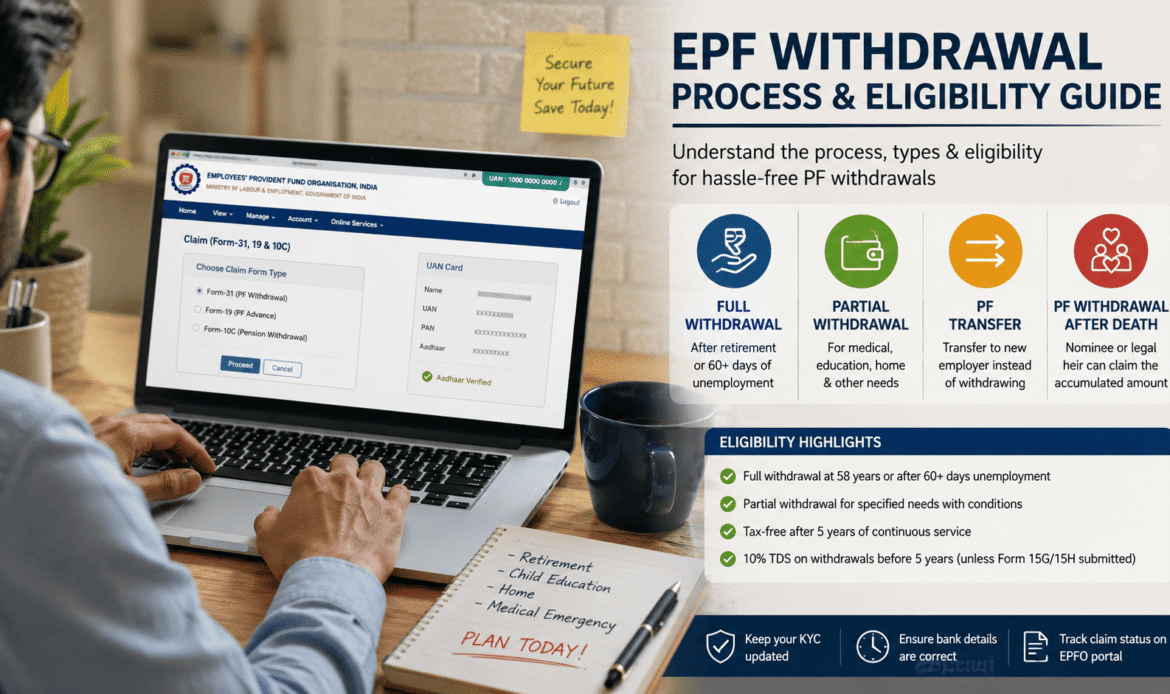 PF Withdrawal Process & Types