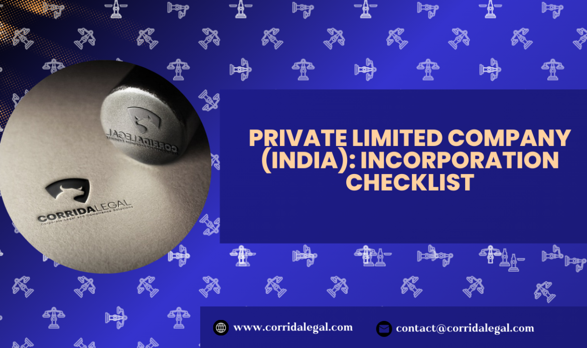 Private Limited Company (India): Incorporation Checklist