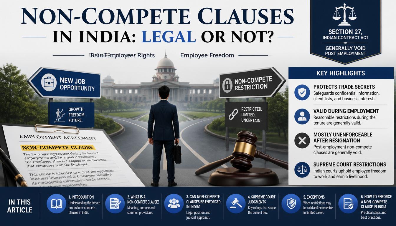 Are Non-Compete Clauses Enforceable in India