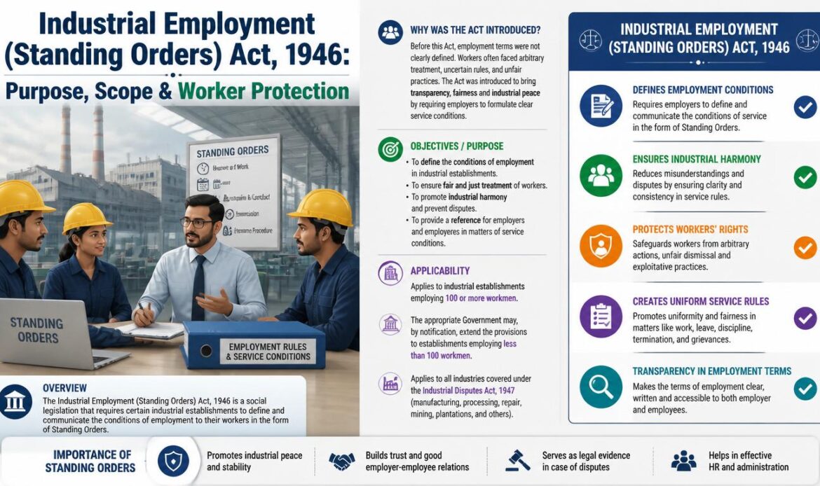 Industrial Employment (Standing Orders) Act, 1946: Key Features ...