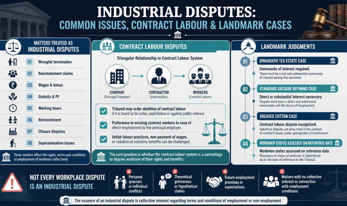 Types, Cases & Contract Labour Disputes