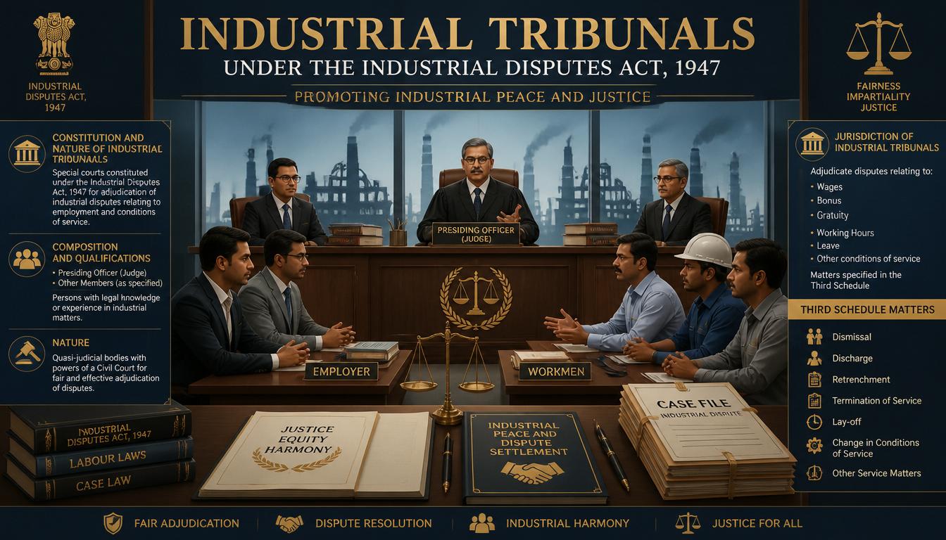 Constitution, Jurisdiction & Structure of Industrial Tribunals