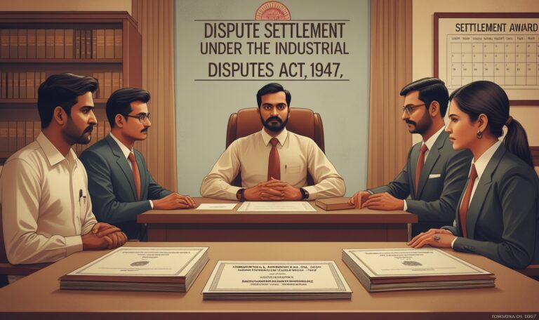 Dispute Settlement Under the Industrial Disputes Act, 1947