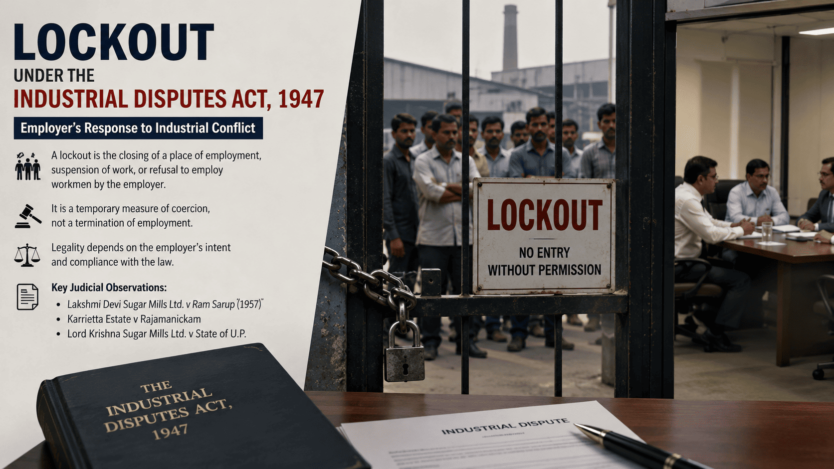 Lockout as Employer's Weapon in Industrial Disputes