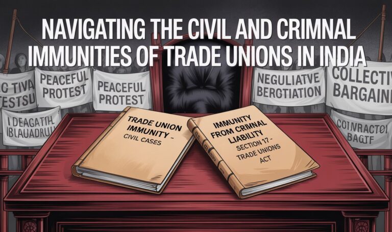 Navigating the Civil and Criminal Immunities of Trade Unions in India