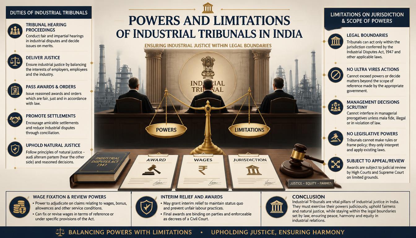 Powers, Duties & Limitations of Industrial Tribunals
