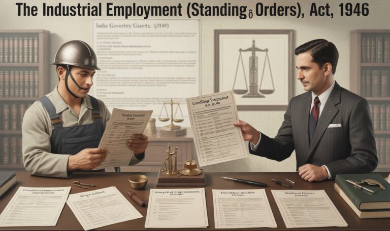 The Industrial Employment (Standing Orders) Act, 1946 Regulating Conditions of Employment in India