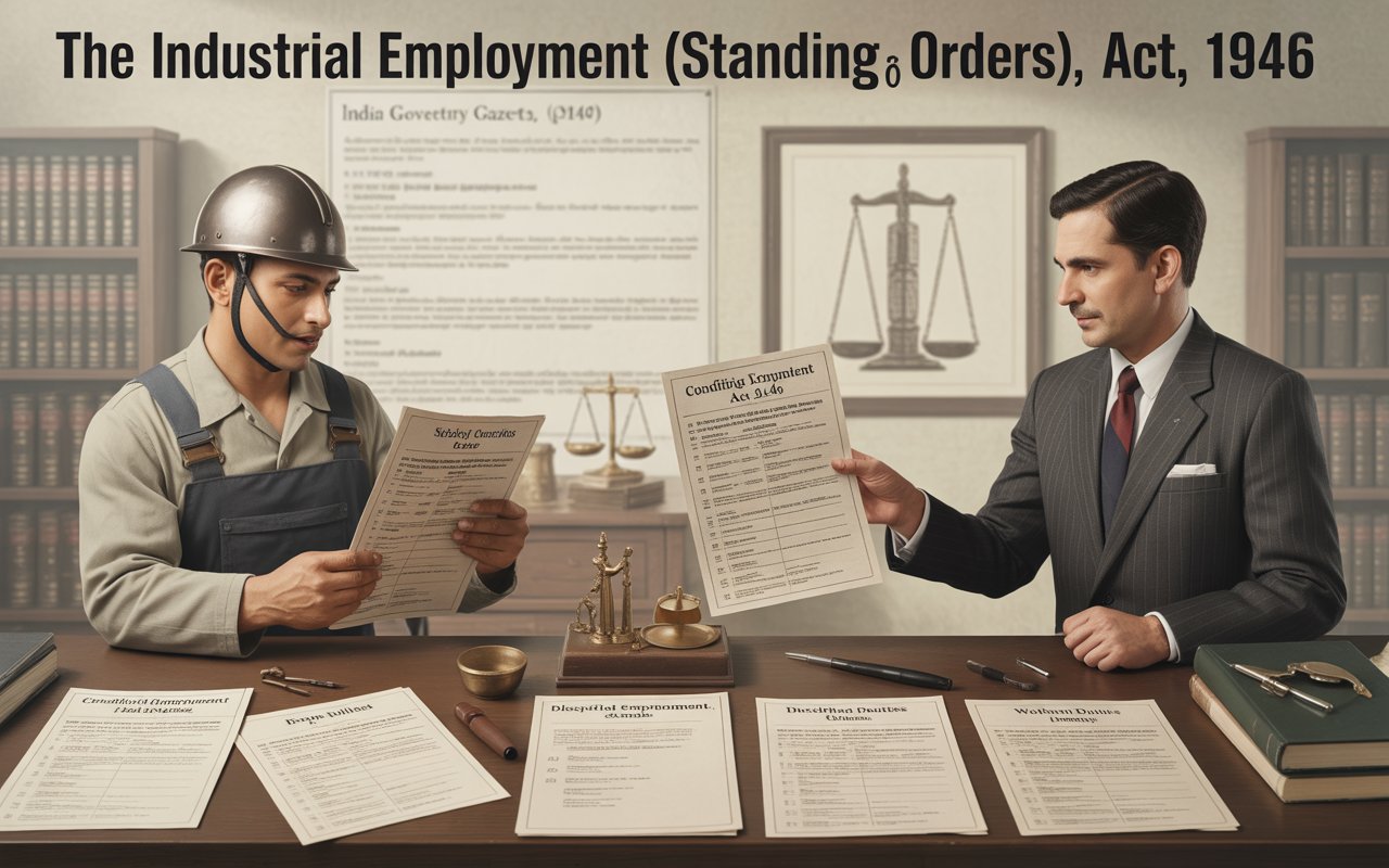 The Industrial Employment (Standing Orders) Act, 1946 Regulating Conditions of Employment in India