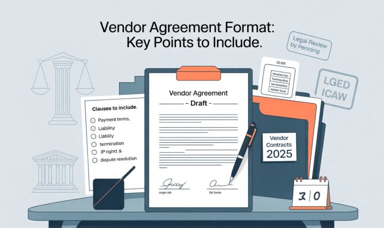 Vendor Agreement Format Key Points to Include