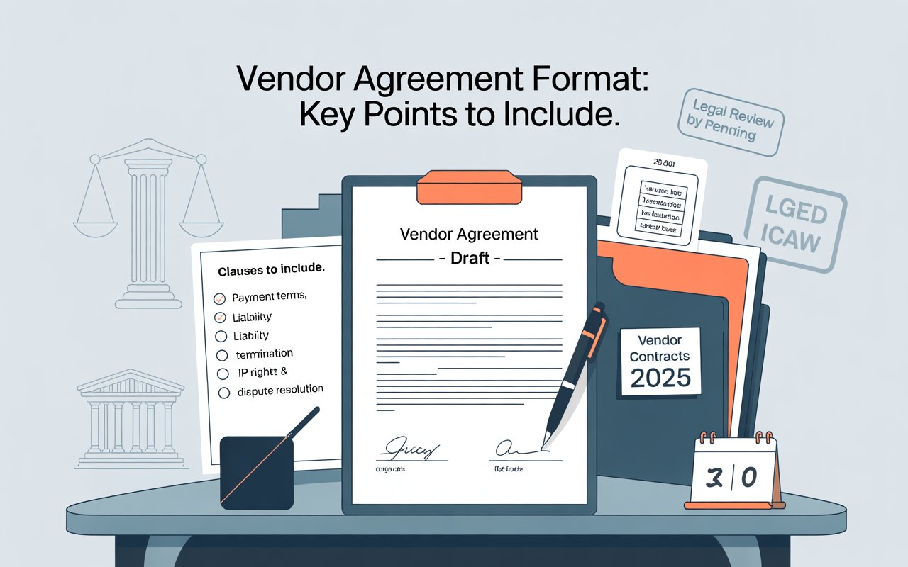 Vendor Agreement Format Key Points to Include