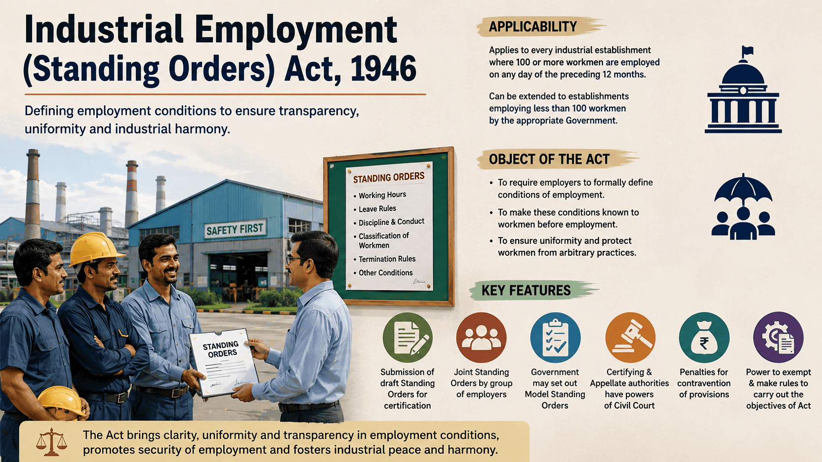 What is the Industrial Employment (Standing Orders) Act, 1946