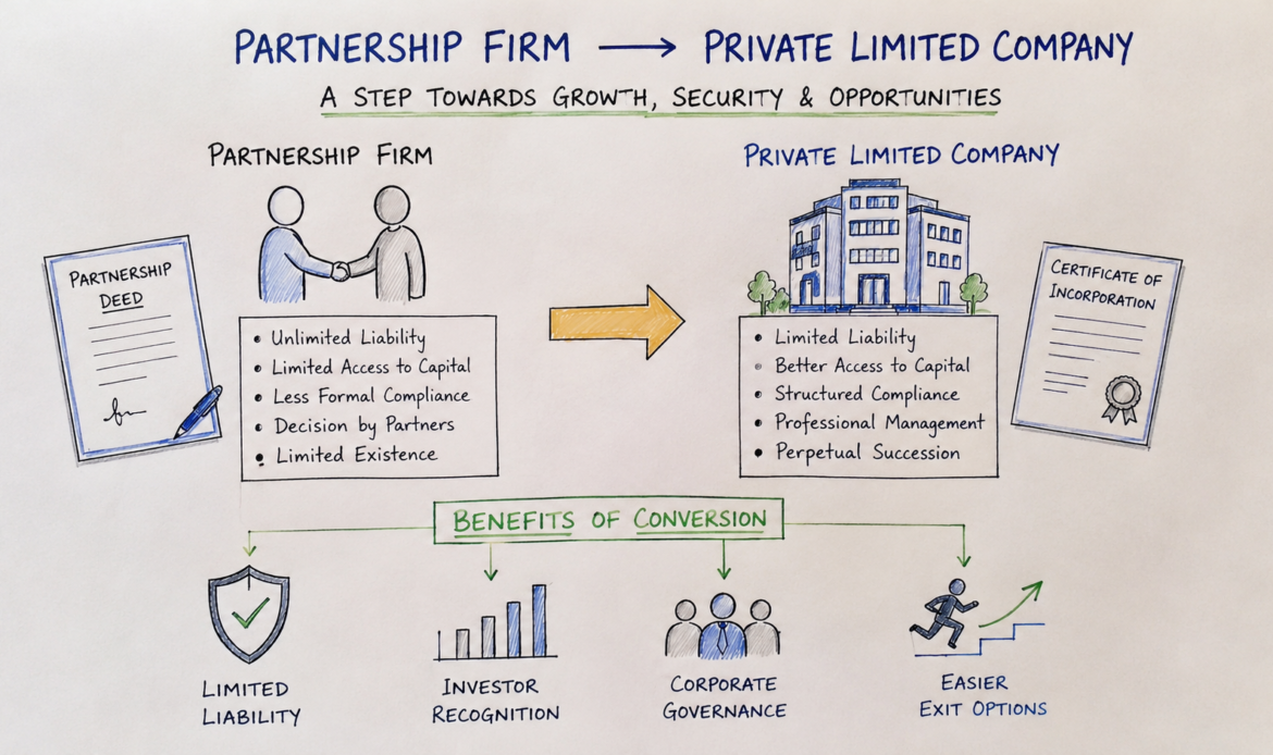 Why Convert a Partnership Firm into a Private Limited Company
