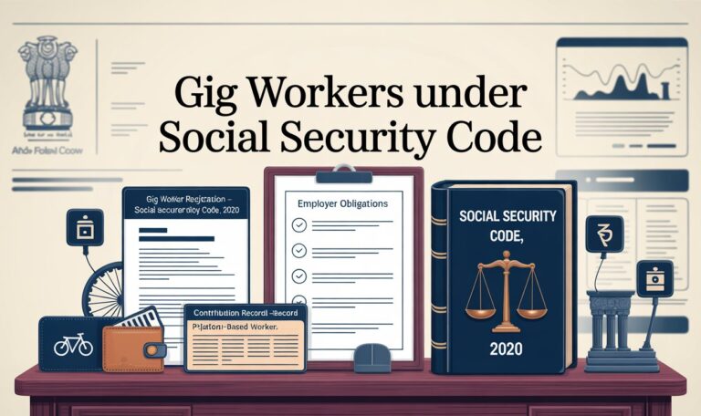 Gig Workers Under Social Security Code Employer Obligations, Benefits & Legal Framework in India