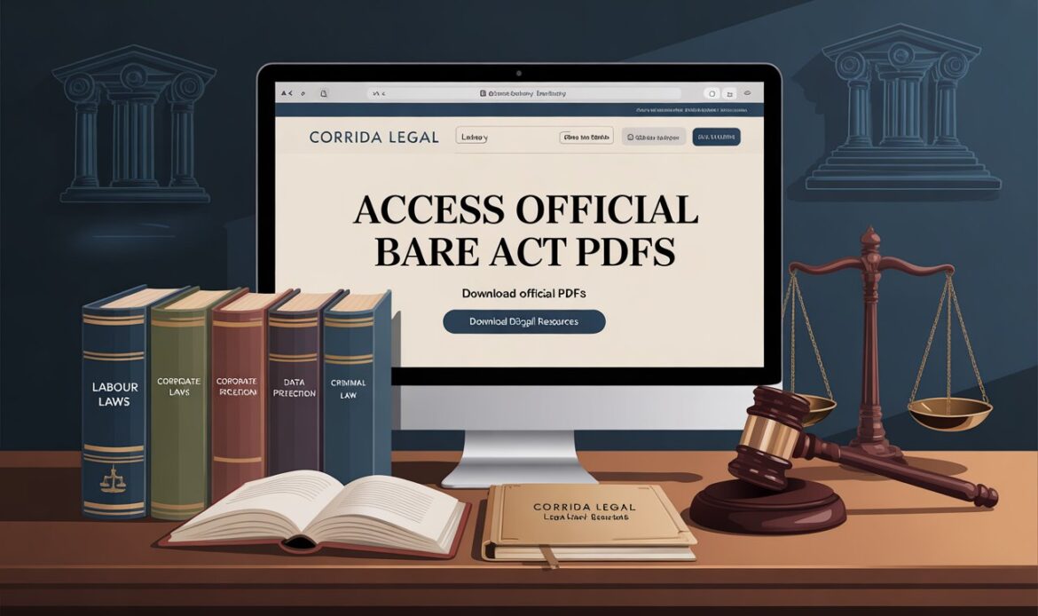 Corrida Legal’s Resources Page Access Official Bare Act PDFs with Expert Executive Summaries