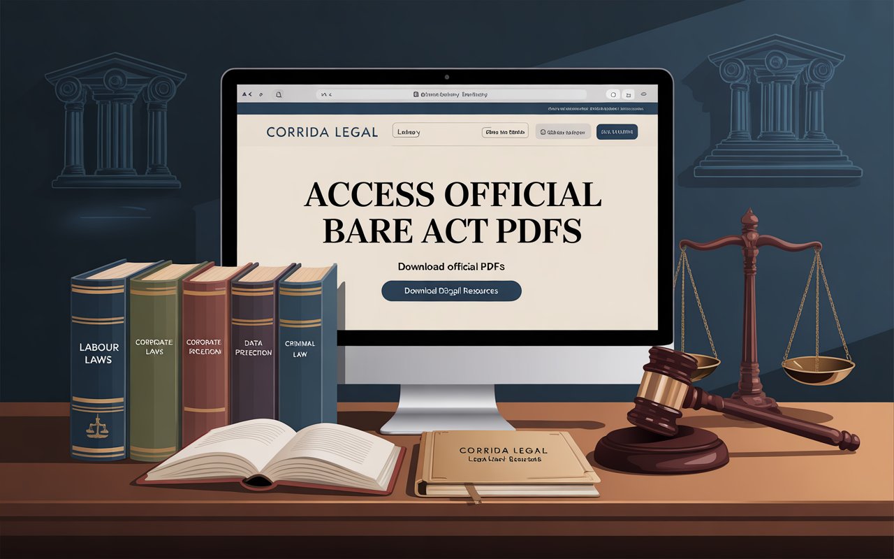 Corrida Legal’s Resources Page Access Official Bare Act PDFs with Expert Executive Summaries