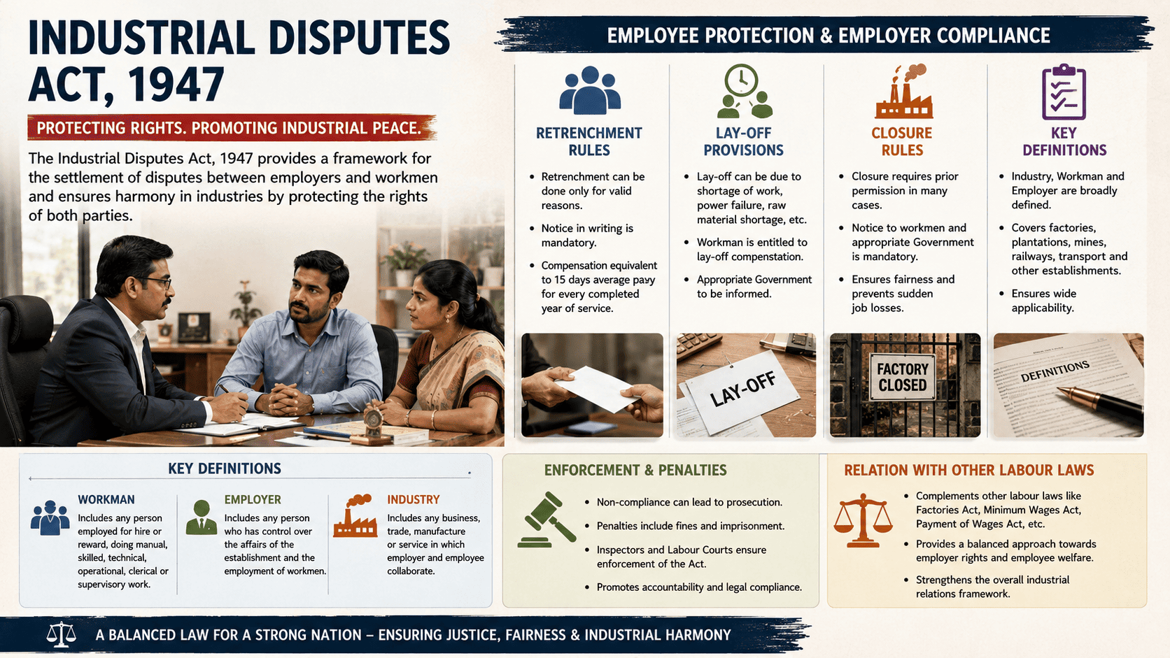 Employee Protection, Retrenchment & Enforcement