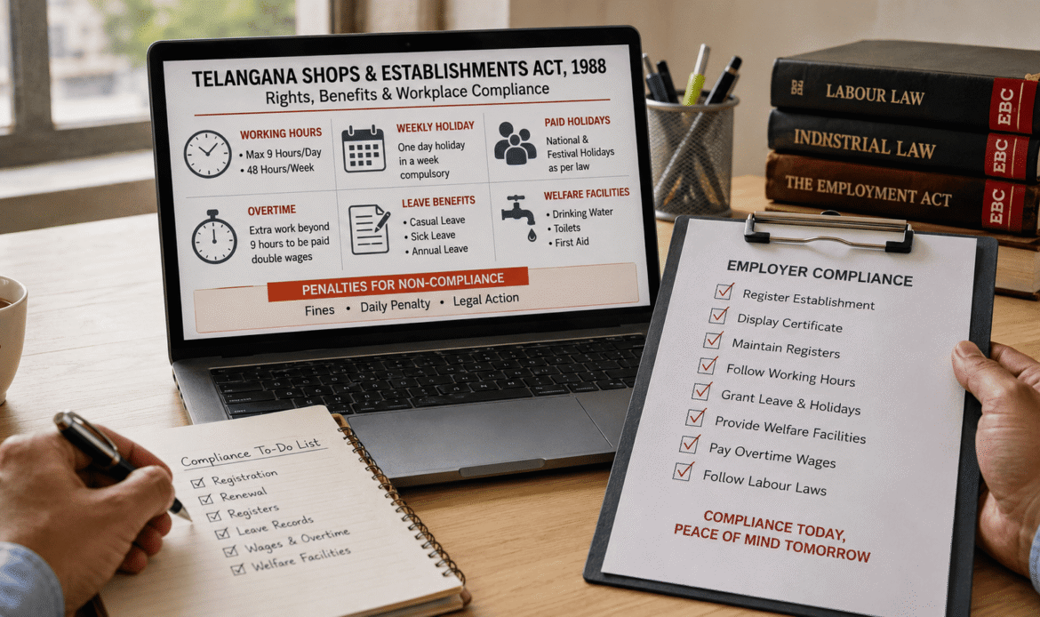 Employee Rights and Workplace Safety under Telangana Shops Act