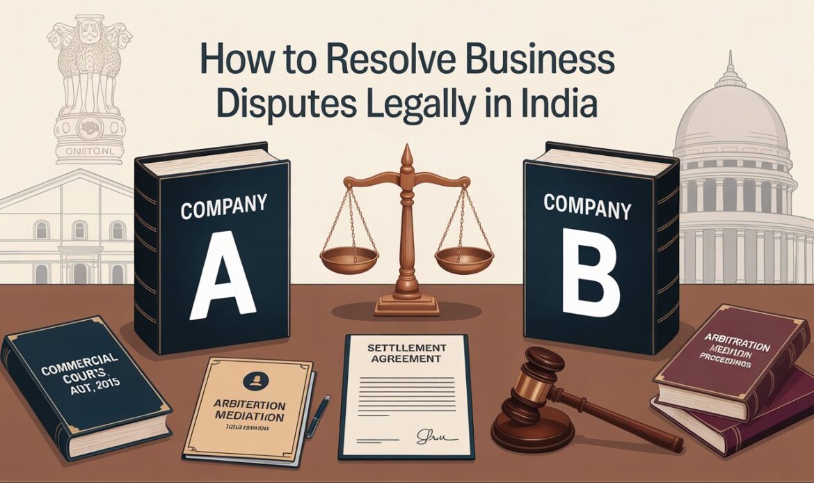 How to Resolve Business Disputes Legally in India Practical Legal Remedies for Companies
