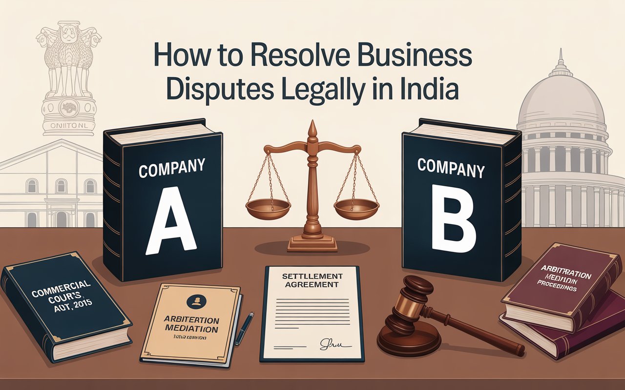 How to Resolve Business Disputes Legally in India Practical Legal Remedies for Companies