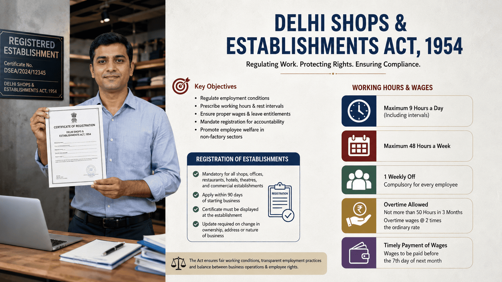 Introduction + Registration + Working Hours & Wages
