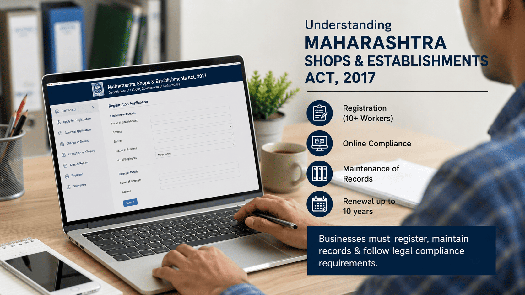Maharashtra Shops & Establishments Act 2017 – Overview + Registration Compliance