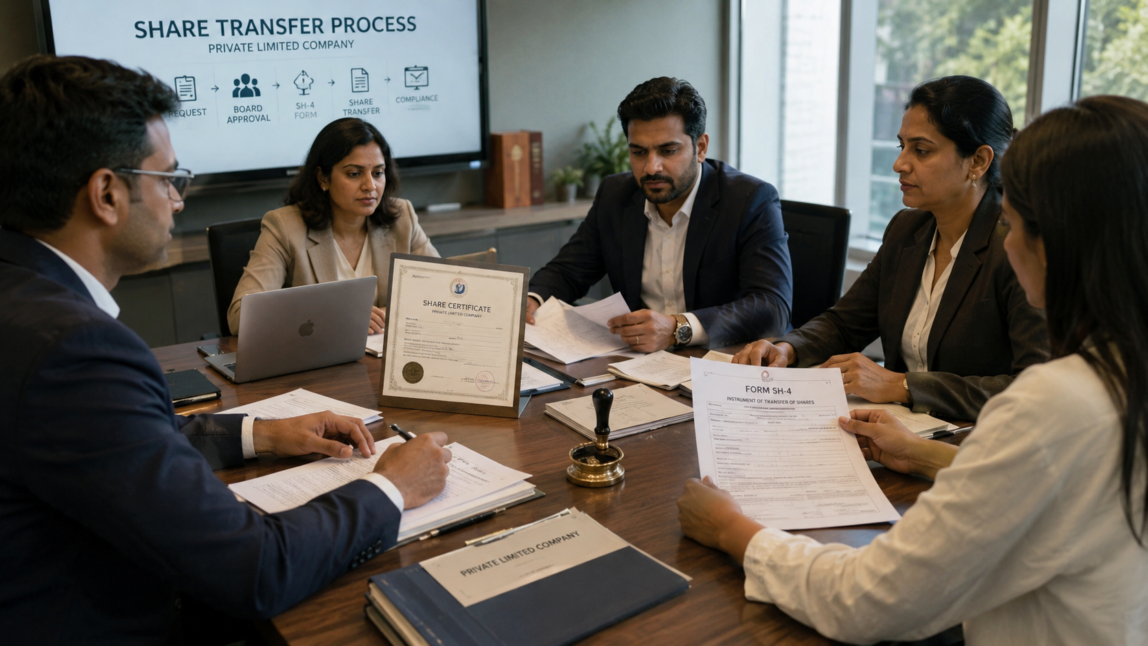 Share Transfer Process & Legal Compliance