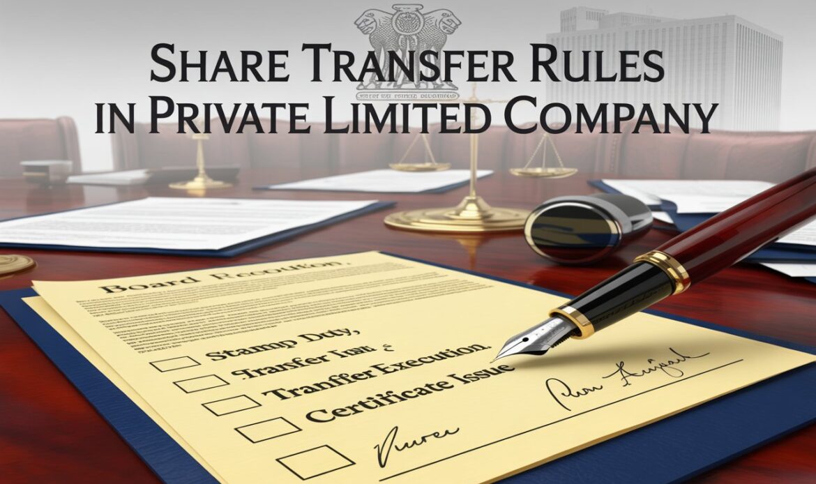 Share Transfer Rules in Private Limited Company A Simple Explanation