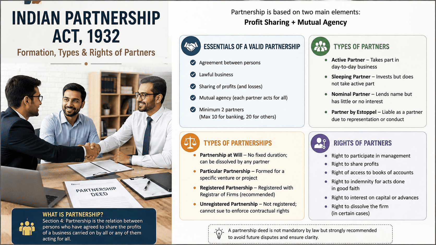 Formation & Working of Partnership Firm