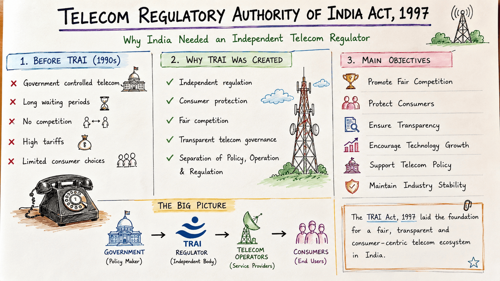 How TRAI Regulates India's Telecom Sector
