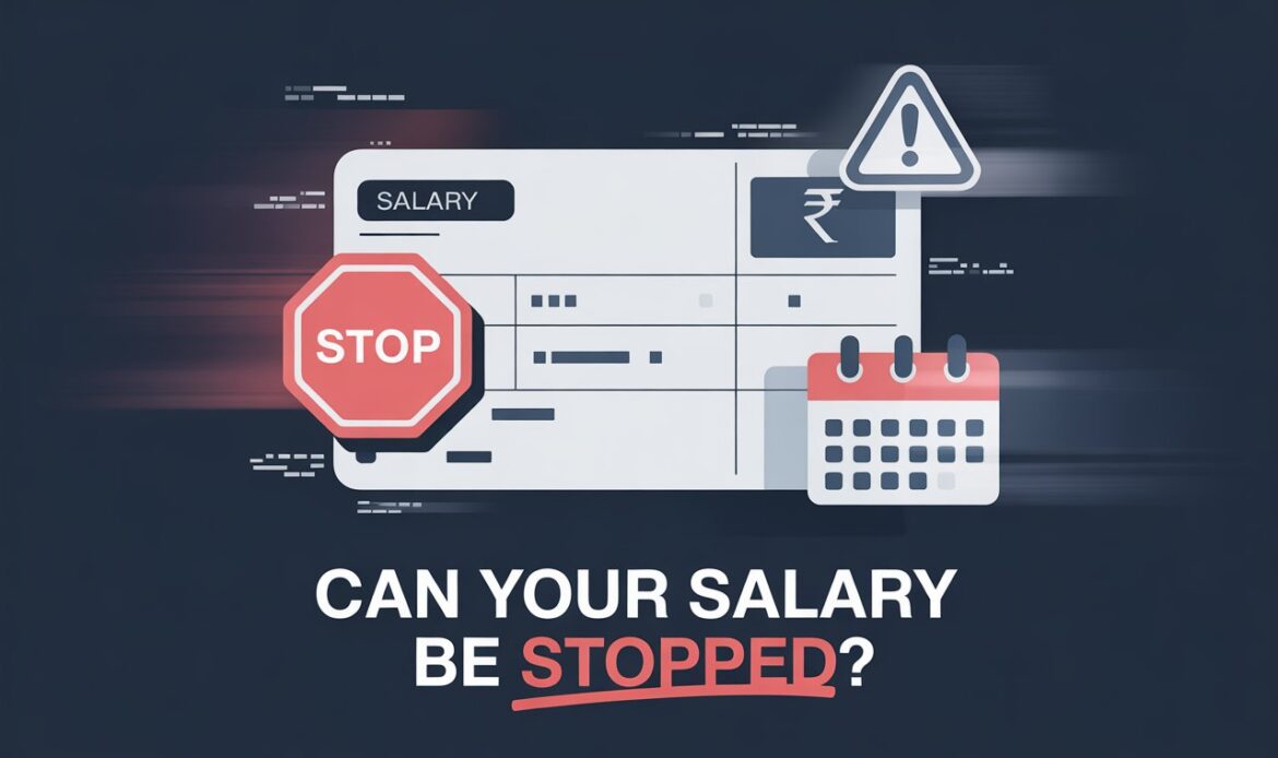 Can an employer withhold salary for not serving the notice period