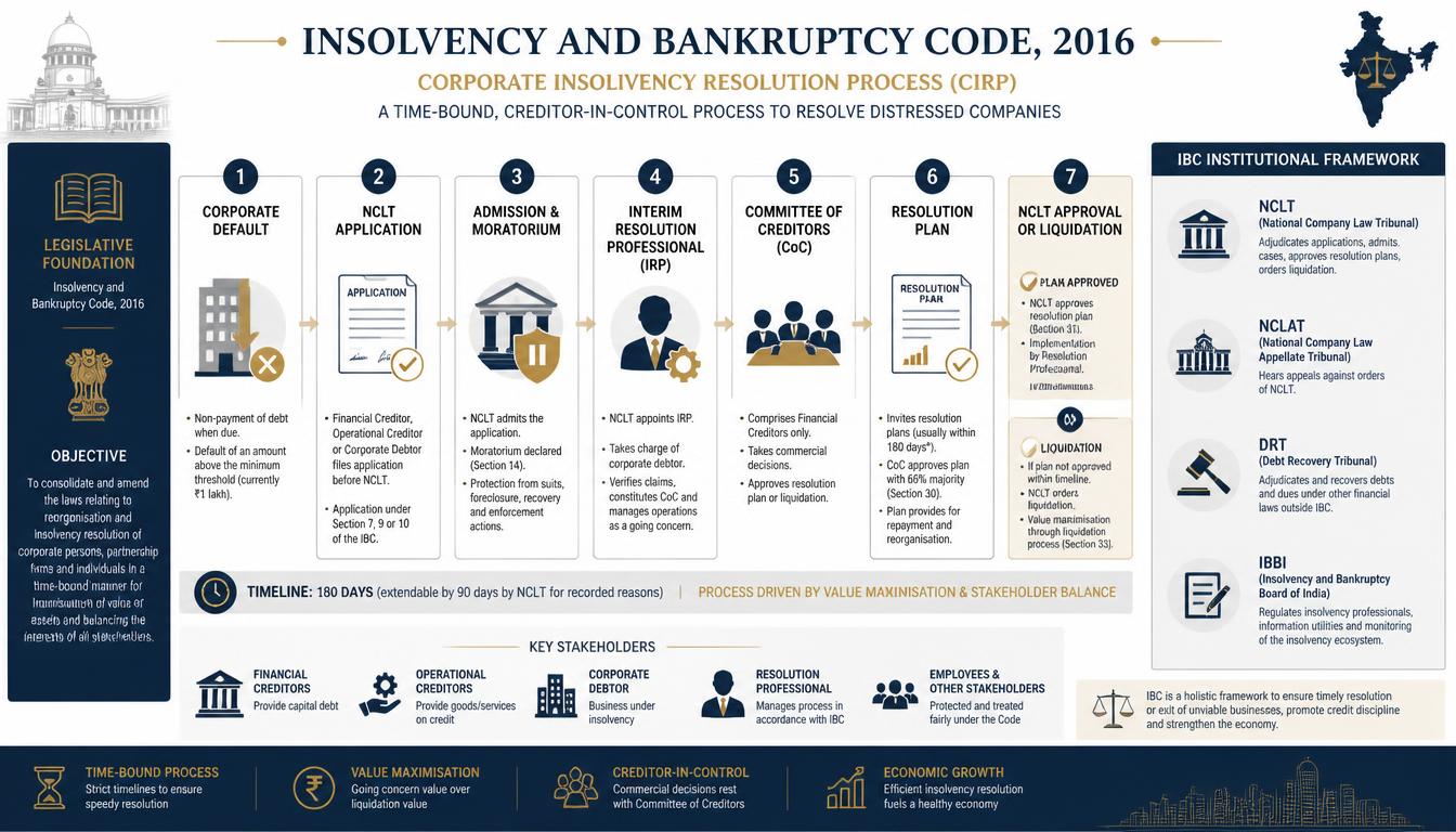 Corporate Insolvency Resolution Process under the Insolvency and Bankruptcy Code 2016 in India