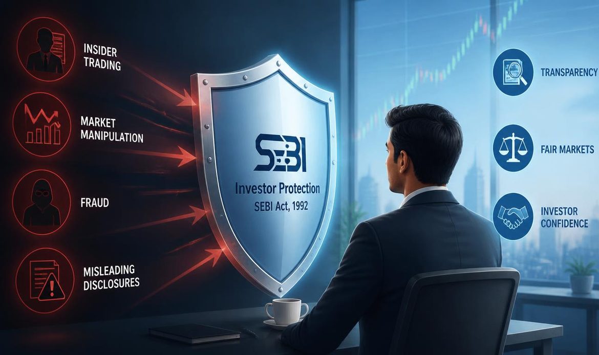 SEBI investor protection framework addressing insider trading, market manipulation, fraud and disclosure risks.