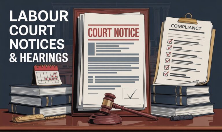 How to handle labour court notices and hearings