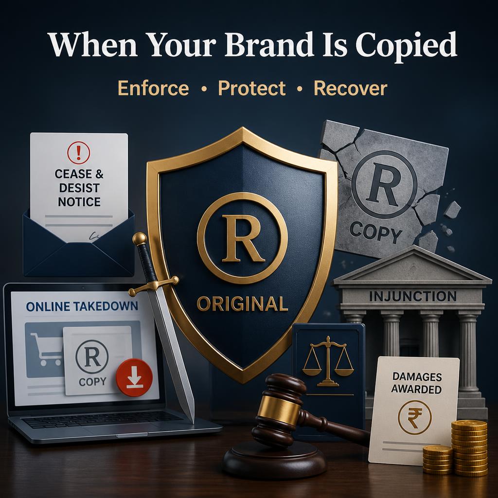 Legal remedies for trademark infringement and brand logo copying in India