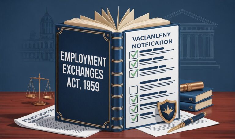 The Employment Exchanges (Compulsory Notification of Vacancies) Act, 1959 - Executive Summary and Bare Act
