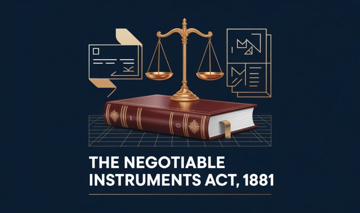 The Negotiable Instruments Act, 1881 – Executive Summary and Bare Act