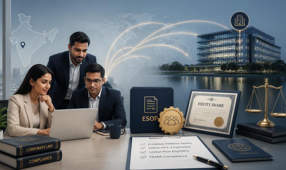 Foreign parent company ESOP compliance framework for Indian GCC employees