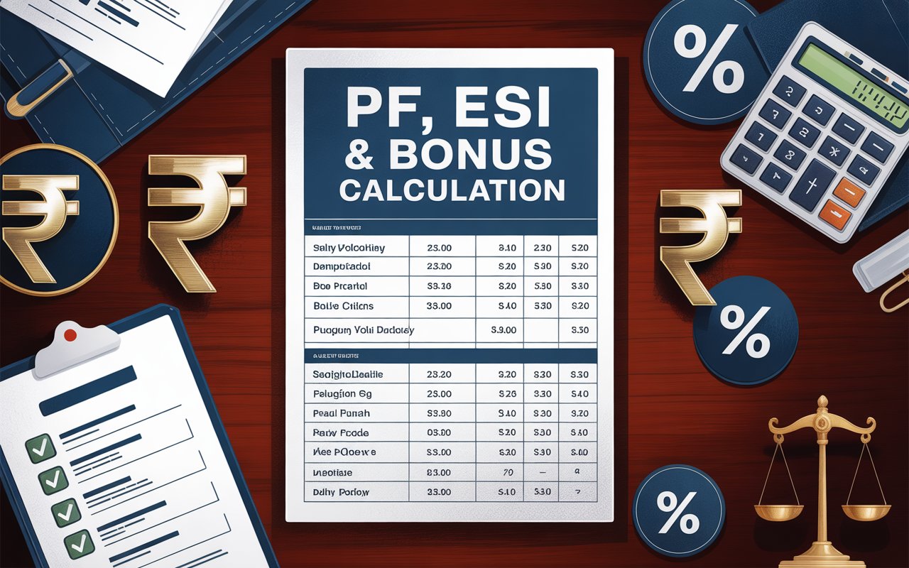 How to Calculate PF, ESI and Bonus Under New Labour Codes of India
