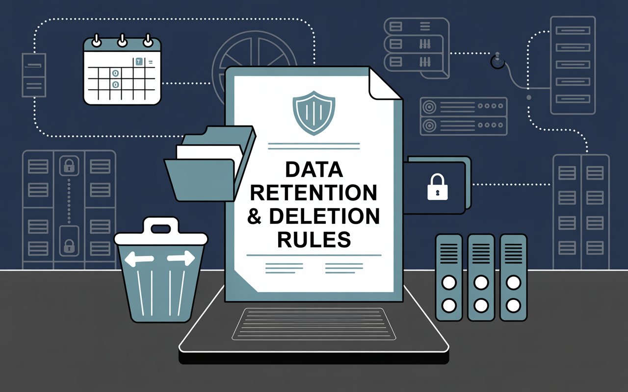 How to set up data retention and deletion schedules under DPDP