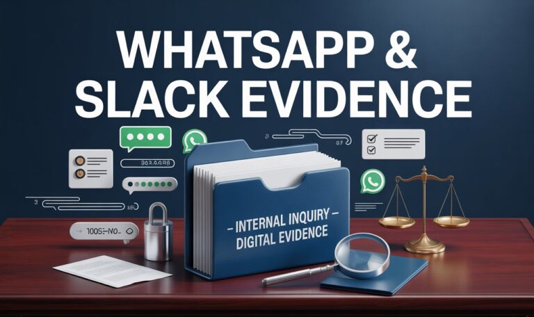 How to use WhatsApp and Slack evidence in internal inquiries