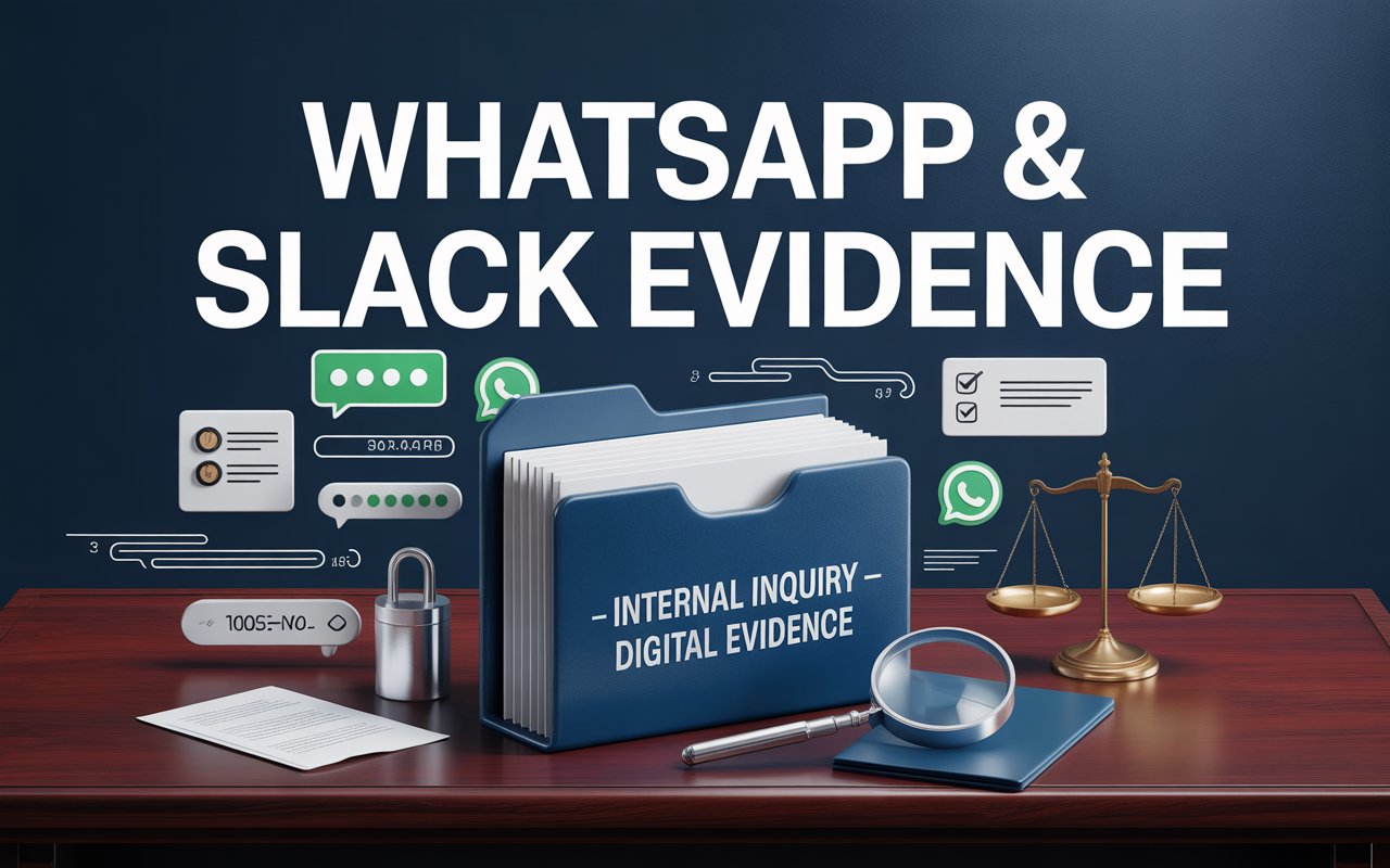 How to use WhatsApp and Slack evidence in internal inquiries