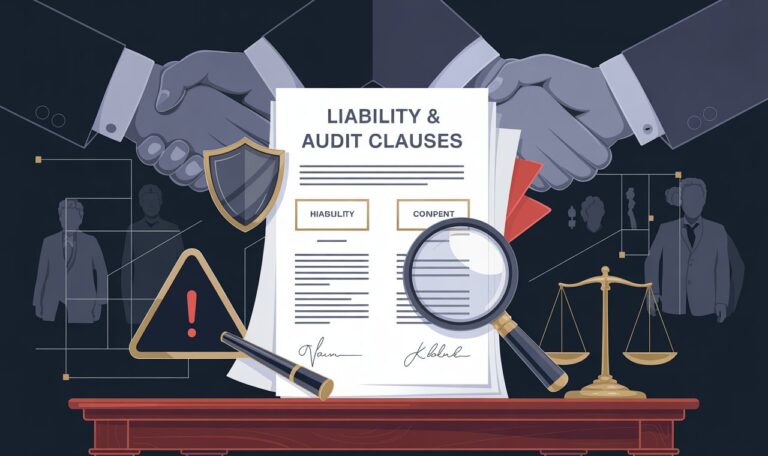Liability and audit clauses in a vendor contract