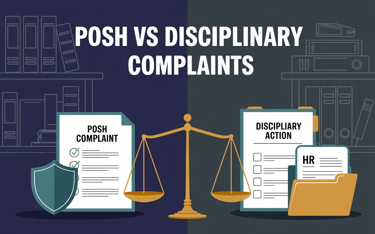 POSH vs disciplinary complaints key difference, confidentiality and handling procedure