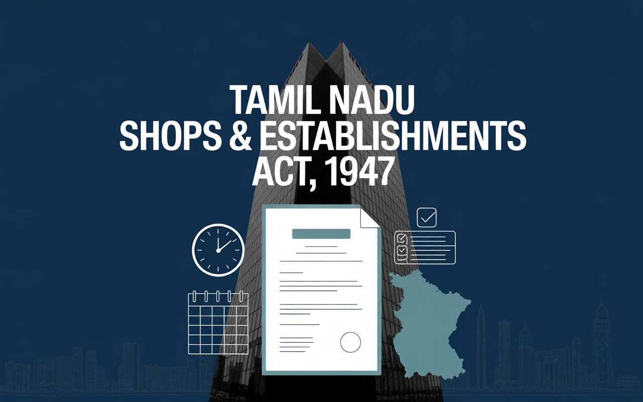 The Tamil Nadu Shops and Establishments Act, 1947 - Executive Summary and Bare Act