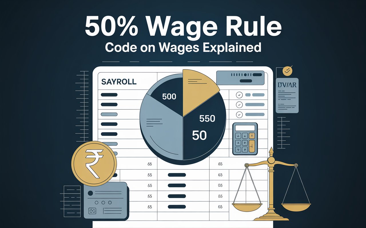 Understanding the 50% Wage Rule under the Code on Wages, 2019 Why Gratuity is Excluded and Provident Fund Contributions Must Be Factored