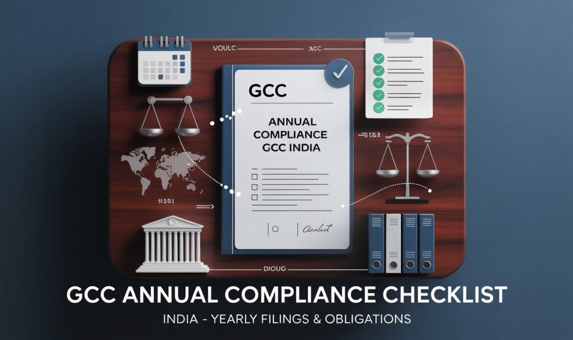Annual compliance checklist for GCCs in India
