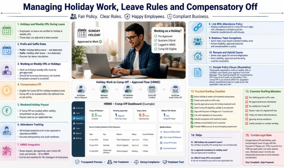 Leave, Comp-Off & Holiday Work Management