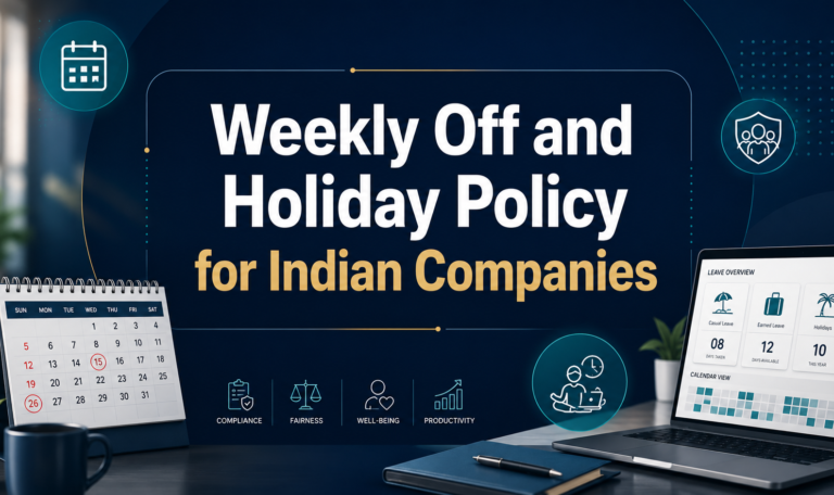Weekly Off and Holiday Policy for Indian Companies