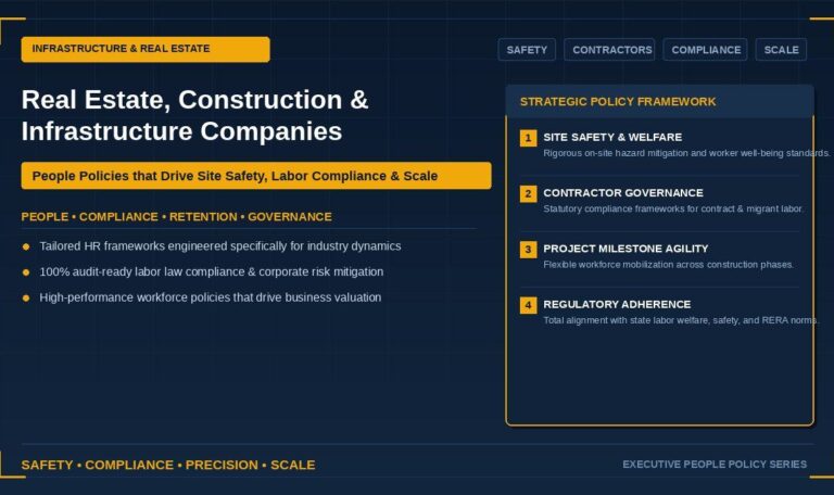 Real Estate, Construction & Infrastructure Companies