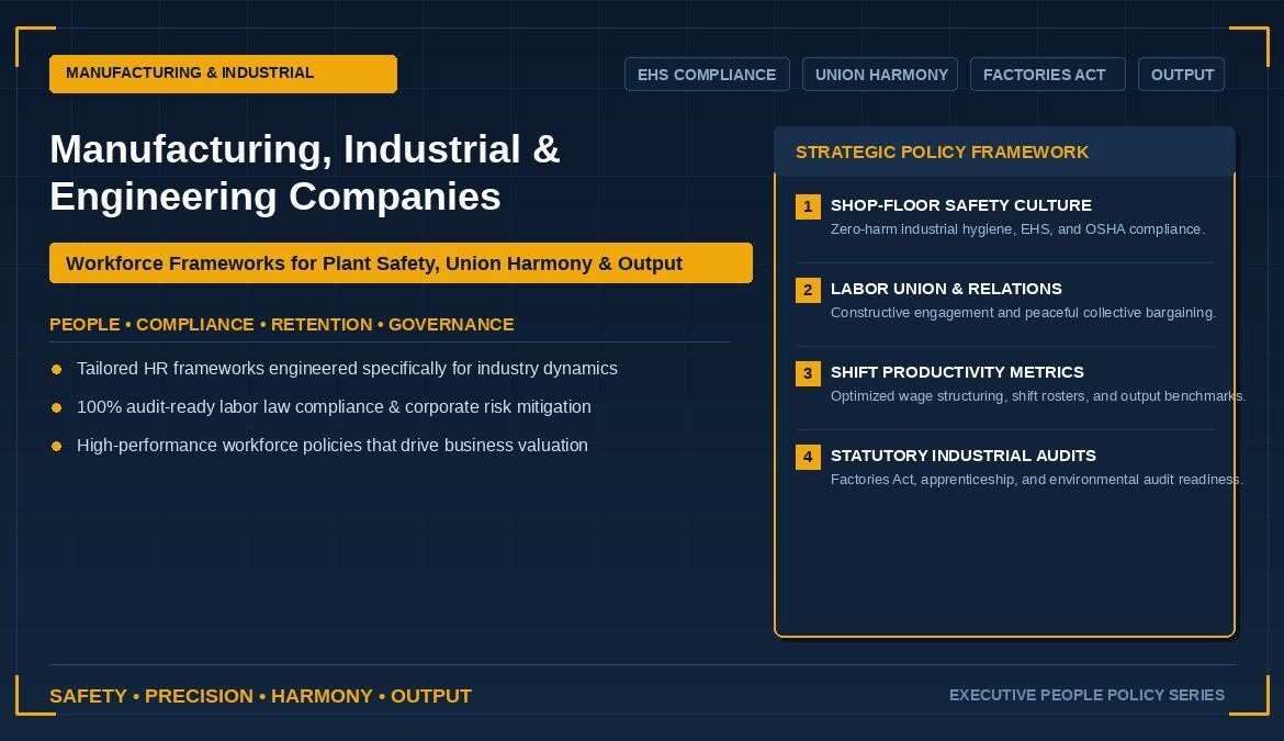 Manufacturing, Industrial & Engineering Companies